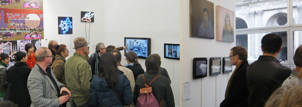 Videospace' booth at FIAC 2010