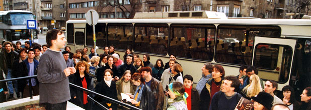 Real Art, guided tour by Eike connected to the show in the Trafo Gallery, 1999