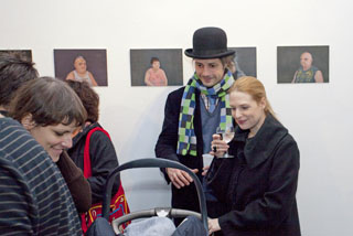 Eszter Szab's exhibition opening